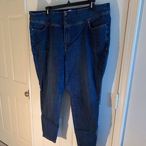Lane Bryant 3 button high rise jegging